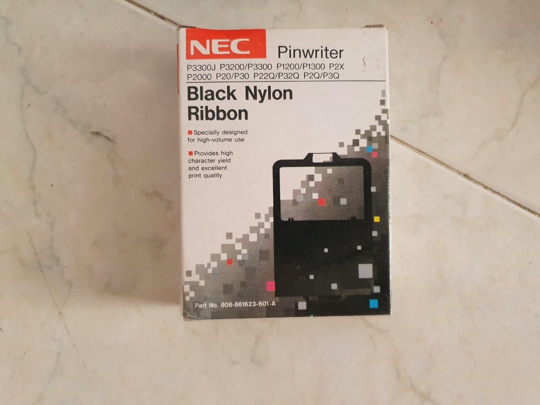 NEC Pinwriter : Black Nylon Ribbon_Last pc, Computers & Tech, Printers ...