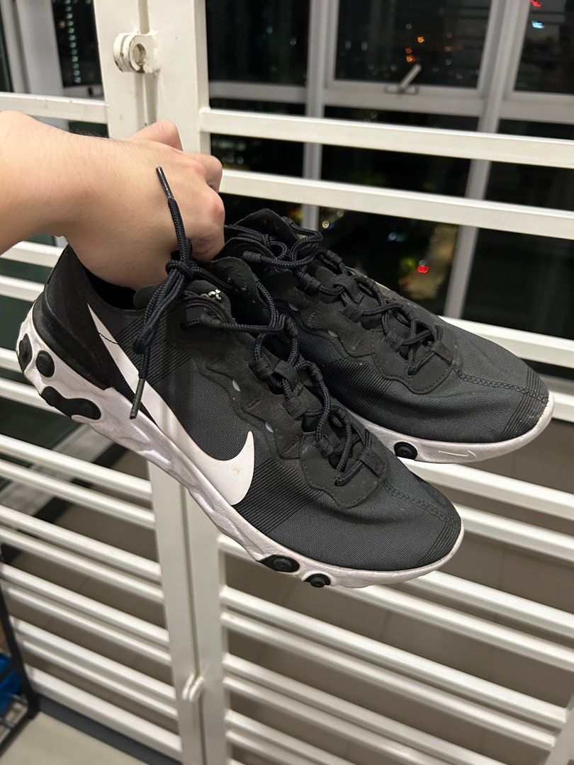Black and white nike react element 87 new arrivals