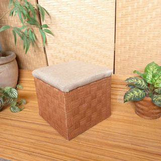 Ikea muskan wooden storage stool, Furniture & Home Living, Furniture ...