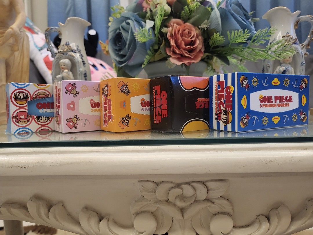 One Piece × Panson Works 5 Pcs. Tissue Box Set (Category: Designer & Blind Box Toys) located in San Fernando. Submitted by jpmarketplace2023 (Listing ID 1305709946, Image 3). Description: 💚 All items are authentic from Japan. 💛 MOP: GCash (❌️ GCash Protect) 🩵 MOD: LBC only (❌️ S. Checkout, COD, COP) 💙 Meet-up: Vista Mall, San Fernando, Pampanga 💜 All items are on-hand. 🧡 First to pay gets the item first. ❤️ Breakable items are packed with c