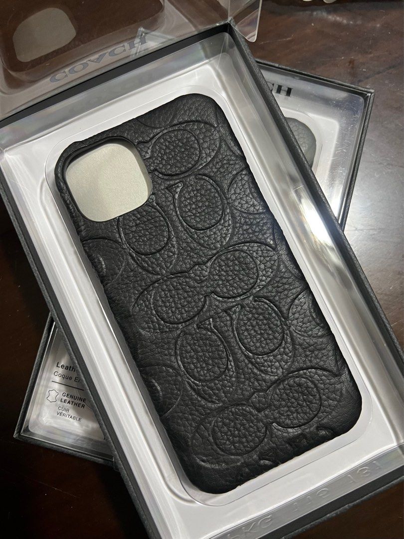 Original Coach Leather Case for iPhone 13 / 14 (Category: Cases & Sleeves) located in Manila. Submitted by razelysonn (Listing ID 1305768965, Image 2). Description: Brand new and 2pcs only, limited stock! :).