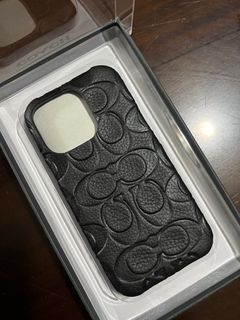 Original Coach Leather Case for iPhone 14 Pro