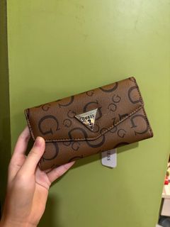 Original Guess Trifold Long Brown Wallet