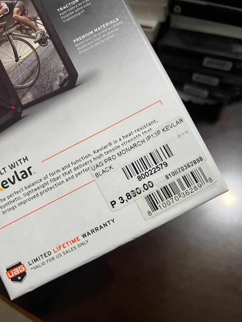 Original UAG Monarch Pro Kevlar Case for iPhone 13 Pro (Category: Cases & Sleeves) located in Manila. Submitted by razelysonn (Listing ID 1305773929, Image 2). Description: last piece, fixed price :) .
