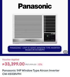 Panasonic 1HP Window Type Inverter Aircon for Sale!!