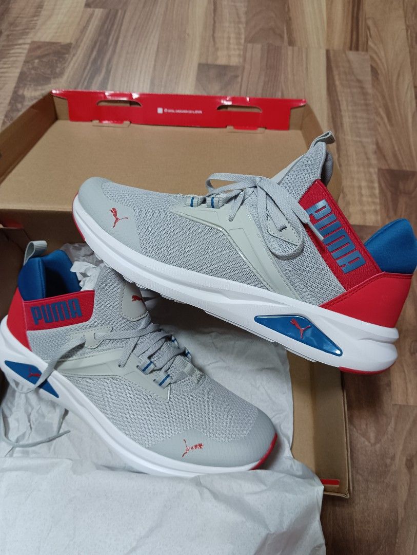 Puma Enzo 2 Refresh Refresh Harbour Mist High Risk Red Blue. US 10 UK 9 EUR 43 37668703 Men s Fashion Footwear Sneakers on Carousell
