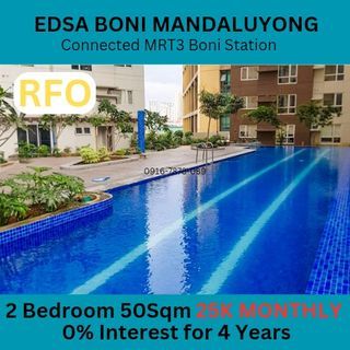 RFO 2 Bedroom Condo Unit 5% DP to Move In Rent to Own Condo in Boni Mandaluyong Pioneer Woodlands nr Megamall Shangrila Podium Estancia Mall Greenbelt Ayala Makati BGC Taguig San Juan Manila QC Pasig