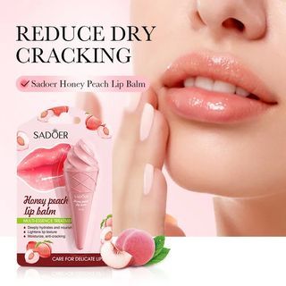 Sadoer Ice Cream Lip Balm Hydrating Anti-Drying Lip Long Lasting Moisturizing Lip Care