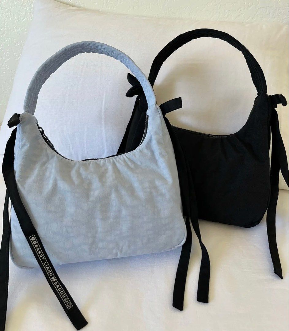 Mini-Handtasche Baggu x Sandy Liang schwarz in Nylon with Black-tone – DE