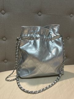 Silver Bag with Chain (Chanel-like, No Brand)