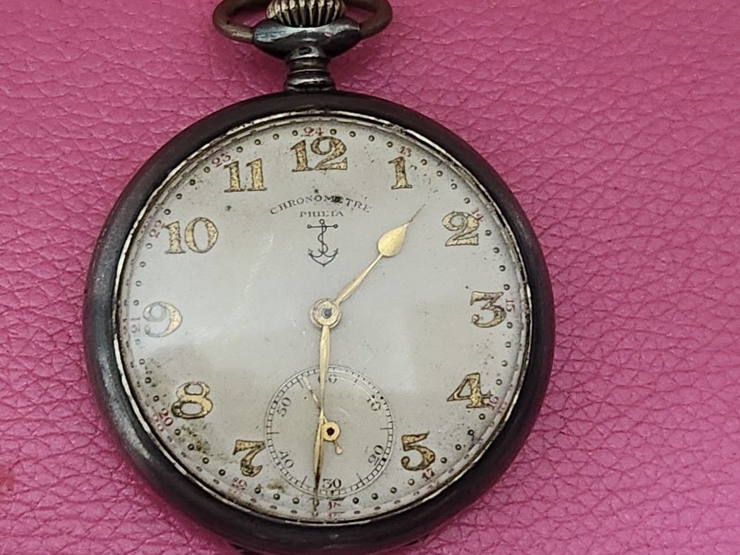 philia chronometer Silver Pocket Watch Hobbies Toys Memorabilia Collectibles Vintage Collectibles on Carousell
