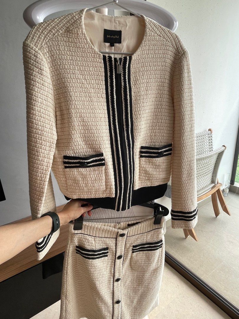 Matching skirt and jacket set outlet