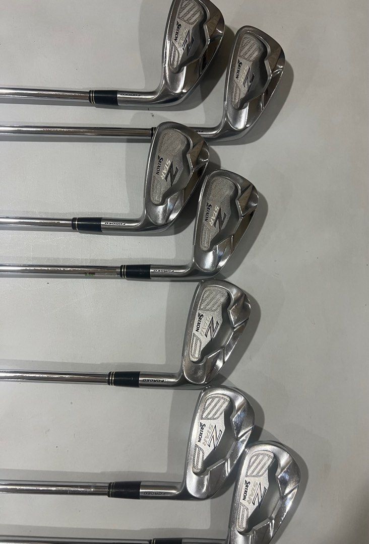 Srixon Z Star Forged Irons NS Pro (Category: Golf) located in Paranaque City. Submitted by declutterfavorites (Listing ID 1305780652, Image 1). Description: 1050 stiff flex Irons 4/5/6/7/8/9 Pitching Wedge.