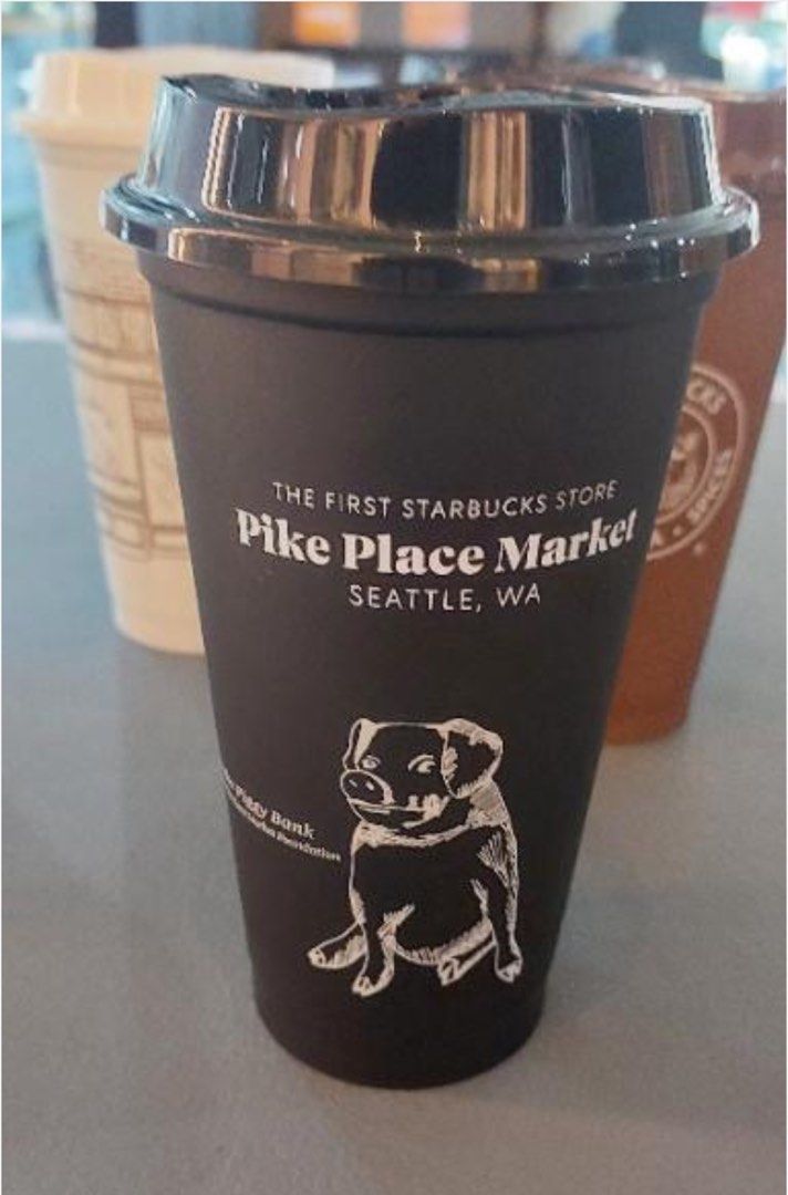 CLEARANCE! Starbucks Reusable Cup from Pike Place (Category: Water Bottles & Tumblers) located in Manila. Submitted by luxurybrandsonly (Listing ID 1305803495, Image 1). Description: Original reusable cups exclusive from the first Starbucks store Pike Place Market, Seattle ₱290 per cup Or ₱1700 for the set of 6 cups .