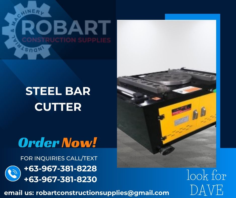 STEEL BAR CUTTER (Category: Construction Tools & Equipment) located in Caloocan City. Submitted by gabo. (Listing ID 1305731356, Image 1). Description: SALE❗ ❗ ❗ SALE❗ ❗ ❗ SALE❗ ❗ ❗ LOOK FOR: Dave T. Cariño 0 9 6 7 3 8 1 8 2 2 8 / 0 9 6 7 3 8 1 8 2 3 0 7 7 4 6-6 1 4 8 / 7 0 0 2- 2 8 7 2 / 8 6 3 6-3 0 0 5 𝑹𝑶𝑩𝑨𝑹𝑻 𝑪𝑶𝑵𝑺𝑻𝑹𝑼𝑪𝑻𝑰𝑶𝑵 𝑺𝑼𝑷𝑷𝑳𝑰𝑬𝑺 📍S&L BUILDING, 1ST & 2ND FLOOR, 1405 YUSECO ST, STA CRUZ, MANILA SEND US MESSAGE FOR INQ