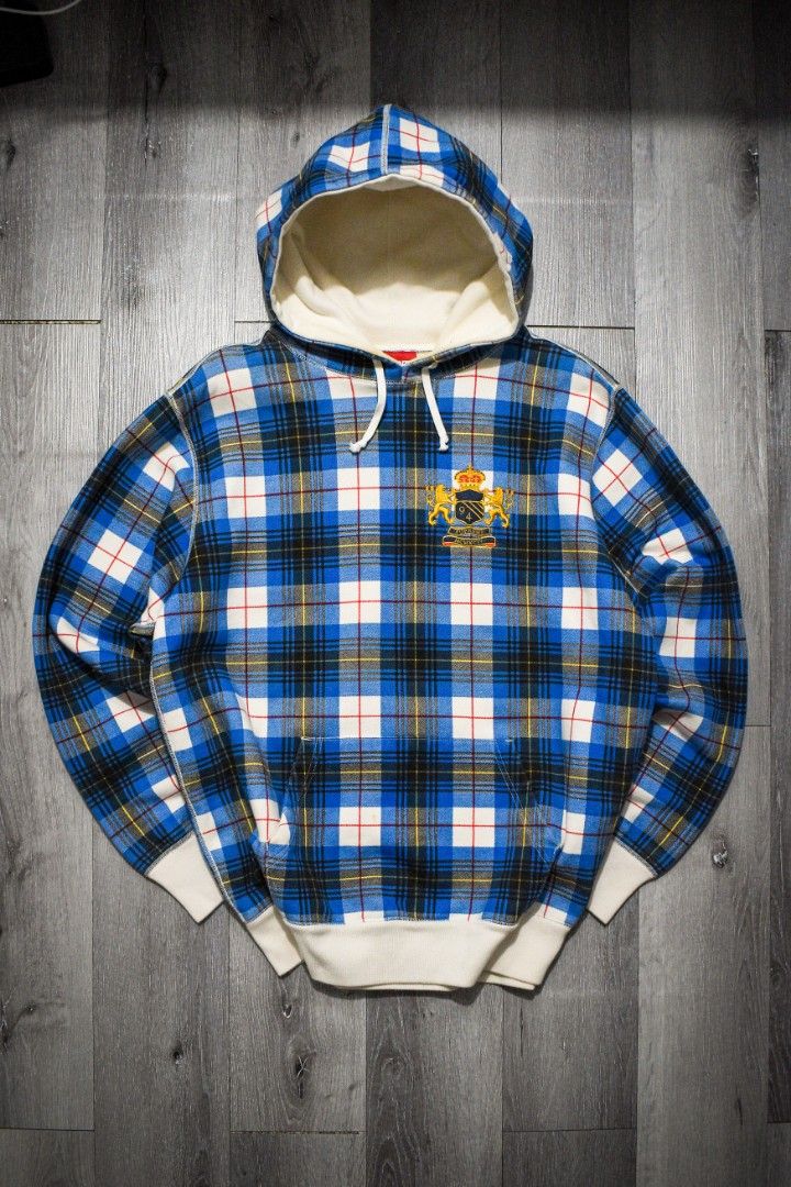 Supreme Crest Plaid MCMXCIV Hoodie