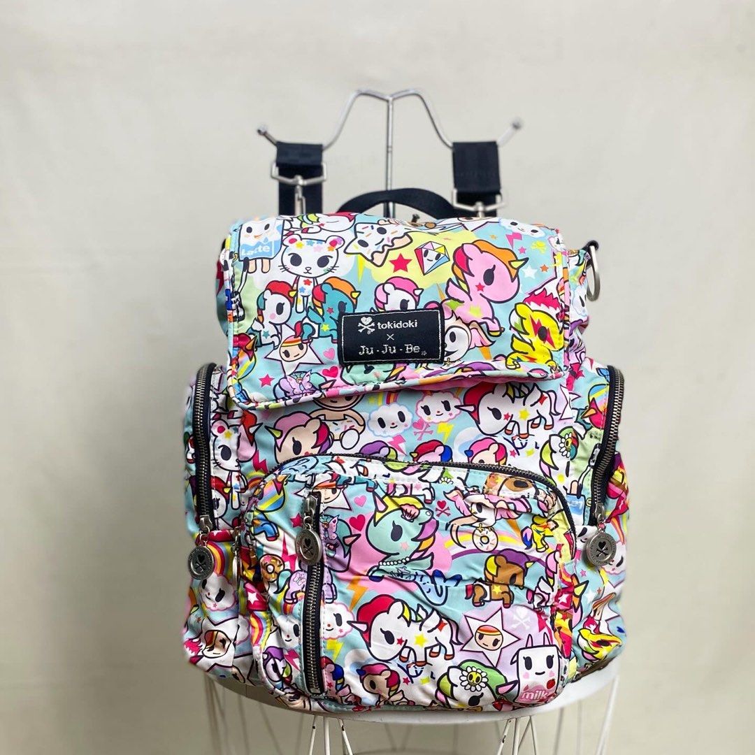 Tas backpack TOKIDOKI x JUJUBE original, Barang Mewah, Tas