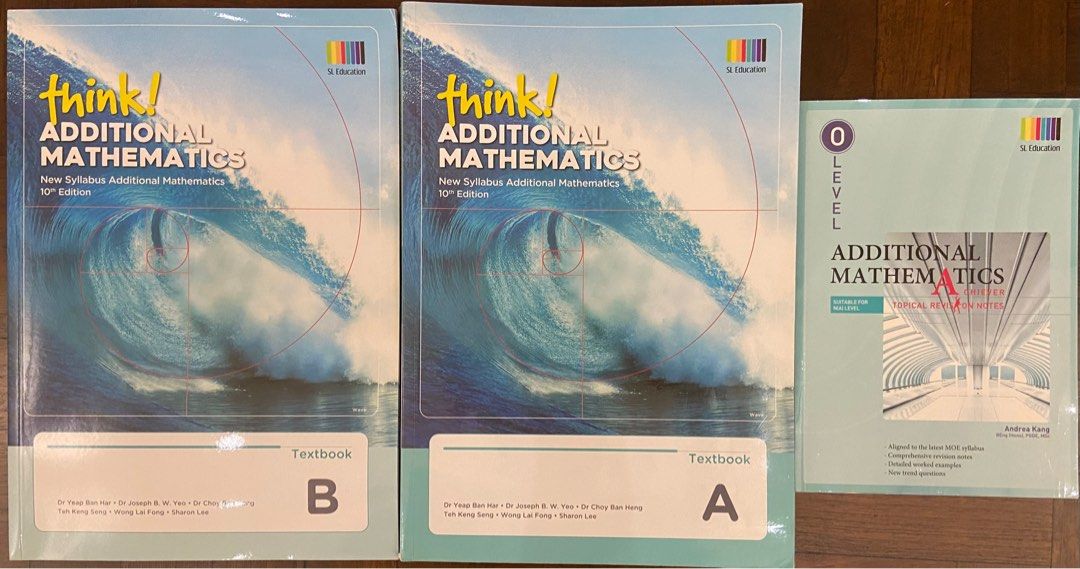 Think! Amath textbooks A & B and Topical Revision notes, Hobbies & Toys ...