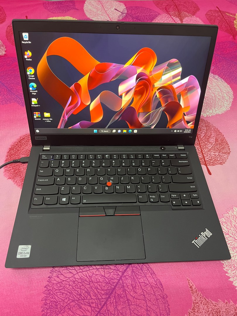 ThinkPad T14 Gen 1/i510th/16GB/512GB/B.H= 8095/Business Class Corporate Used/Windows 11Pro