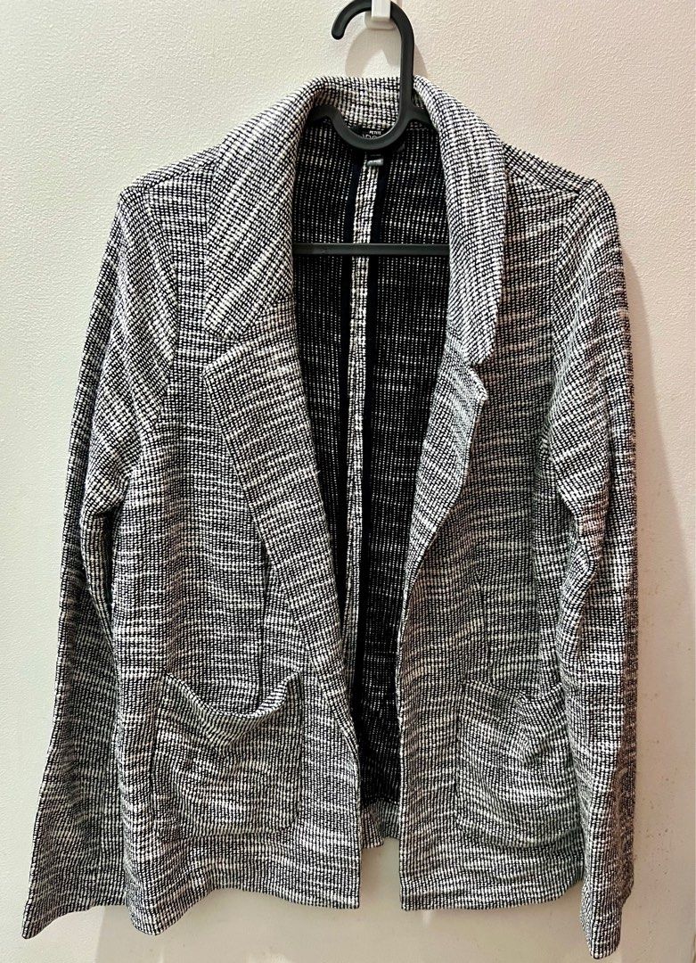 Topshop tweed blazer top