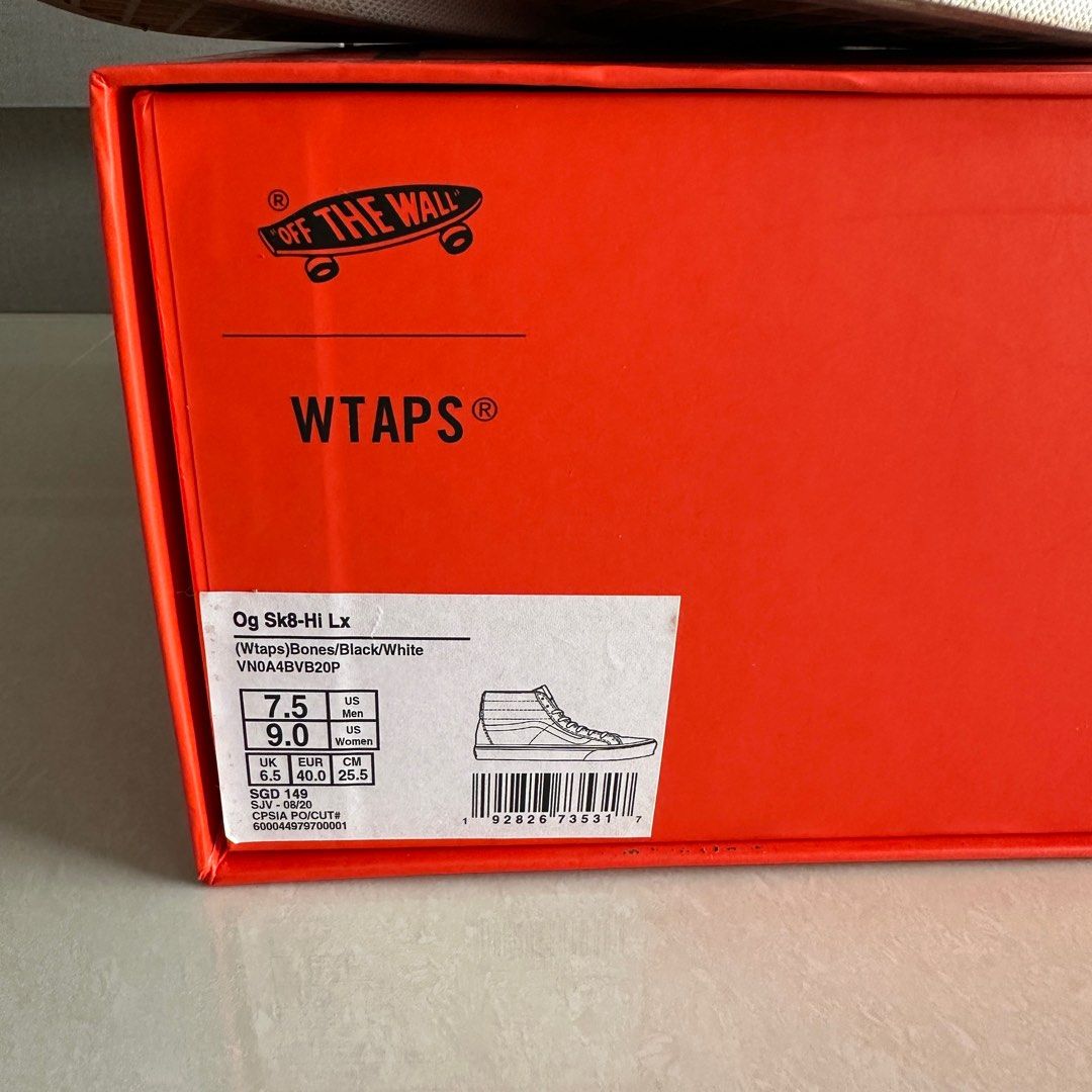 Vans shoe box size sales