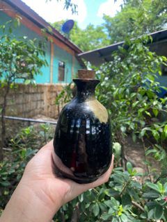 Vintage black vase