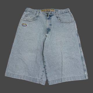 Vintage Early 2000s / 90s JNCO Jeans "The Ark" Lightwashed Baggy Jorts