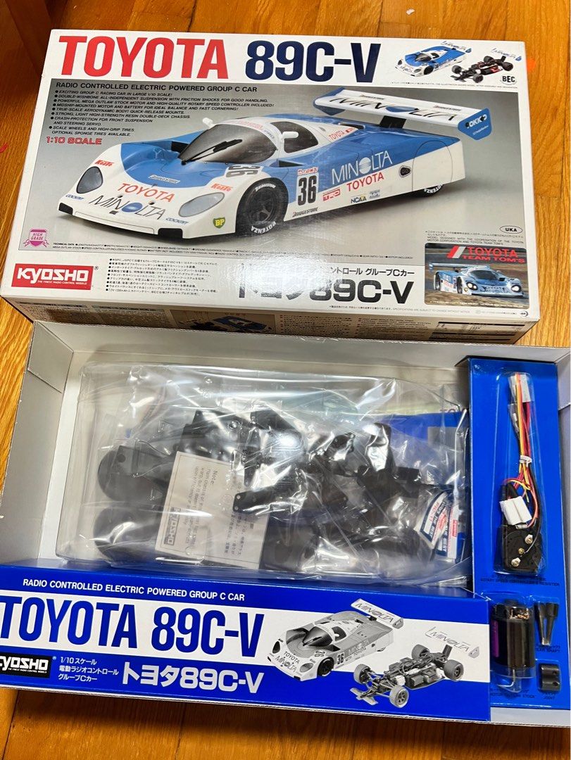 Vintage Kyosho 1/10 RC Group C Car - Toyota 89C-V (Kit no