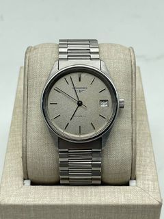 Vintage Longines Date Linen Dial Stainless Steel