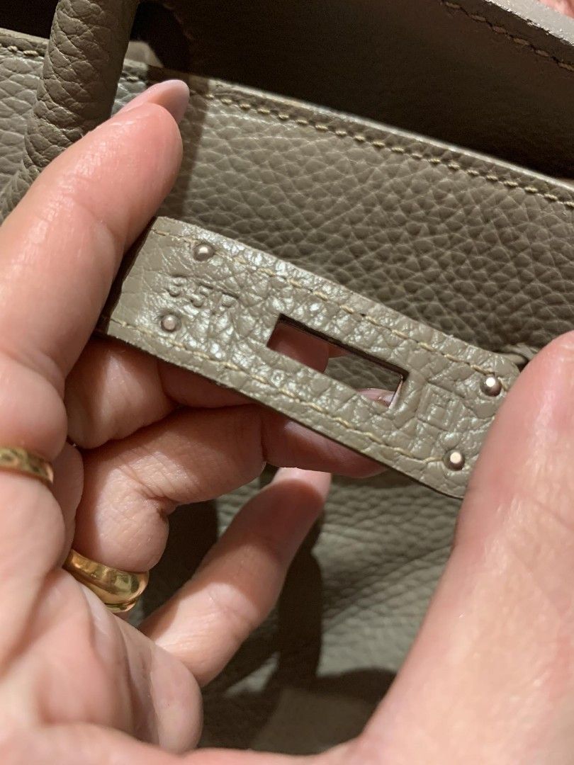 Vintage piece HERMES Birkin35 (Category: Luxury Bags & Wallets) located in Tagum. Submitted by cathsuesurplus (Listing ID 1305760579, Image 3). Description: Vintage piece HERMES Birkin35 Rare& hard to find Leather condition Japan bale ukay selection item.