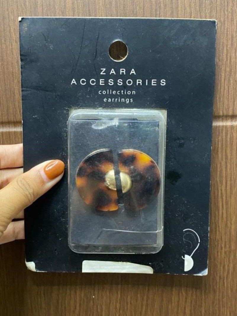 Leopard earrings zara on sale