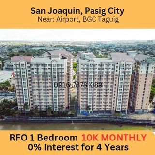 10k Monthly 1 Bedroom Condo 5% DP Rent to Own Condo in Pasig The Rochester nr BGC Taguig Uptown Mall SM Aura Venice Mall McKinley Airport Pasay Makati Mandaluyong