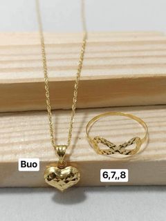 18k saudi gold|Necklace|Ring
