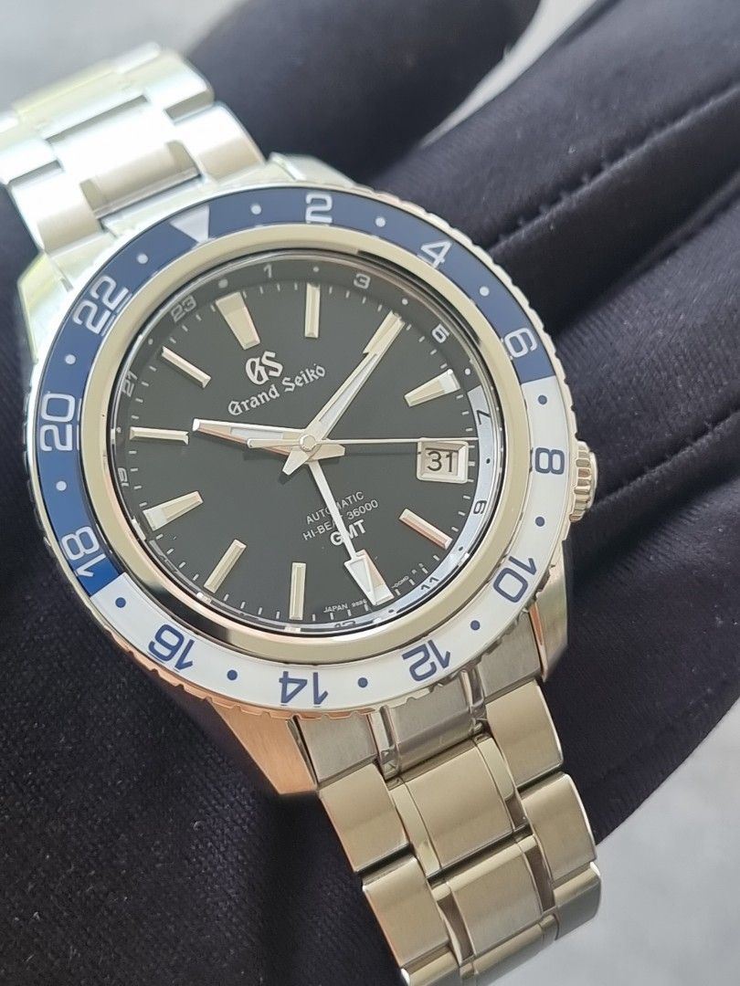 2020 GRAND SEIKO SBGJ237 SPORT COLLECTION SBGJ 237 GMT HI BEAT TRIPLE TIME ZONE BLACK Luxury Watches on Carousell