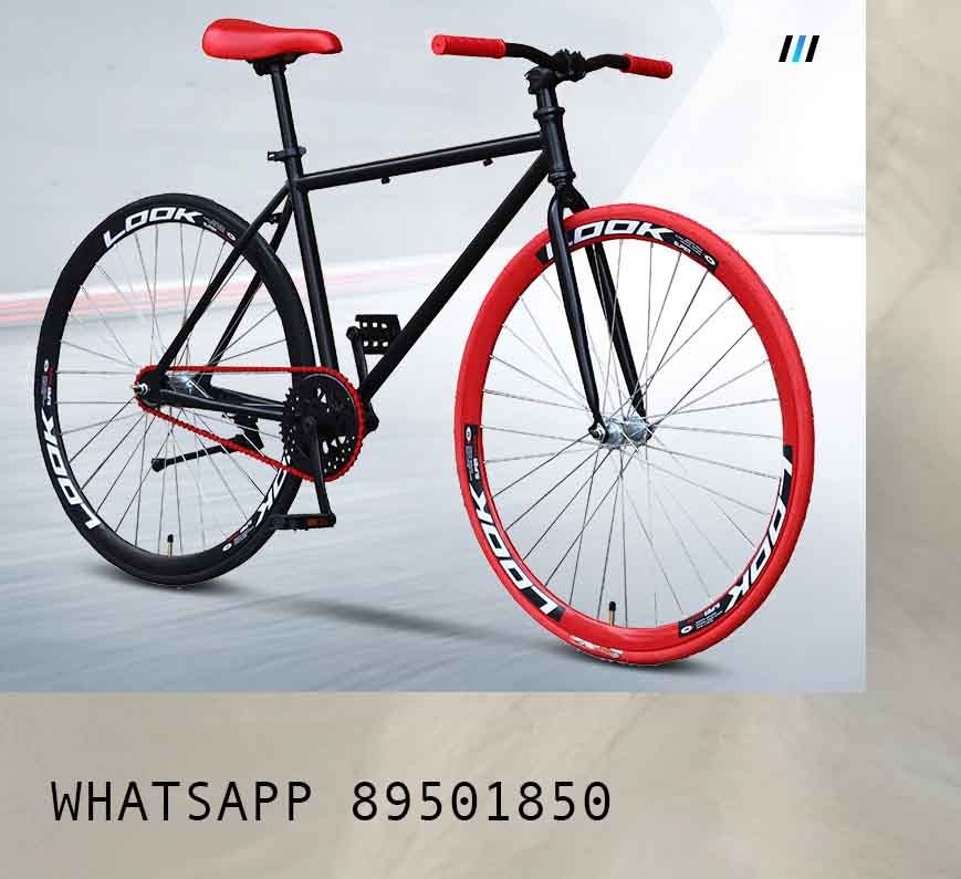 26 Inch 1 Speed Bicycle Black Red Bicycle Fixed Gear Bicycle Fixie bicycle Road bicycle 26