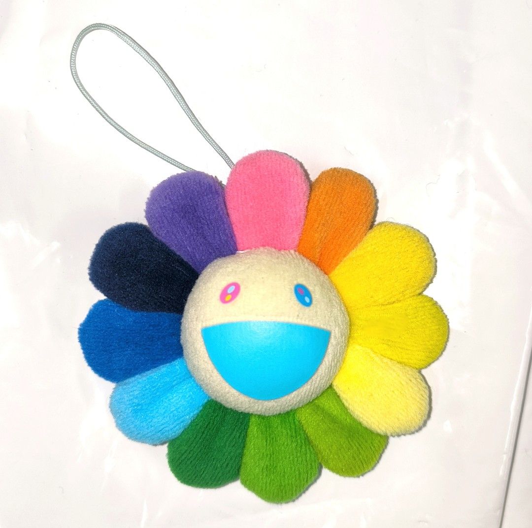 全新正品現貨日本村上隆小花花花彩色太陽花別針吊飾扣針白面Key Chain