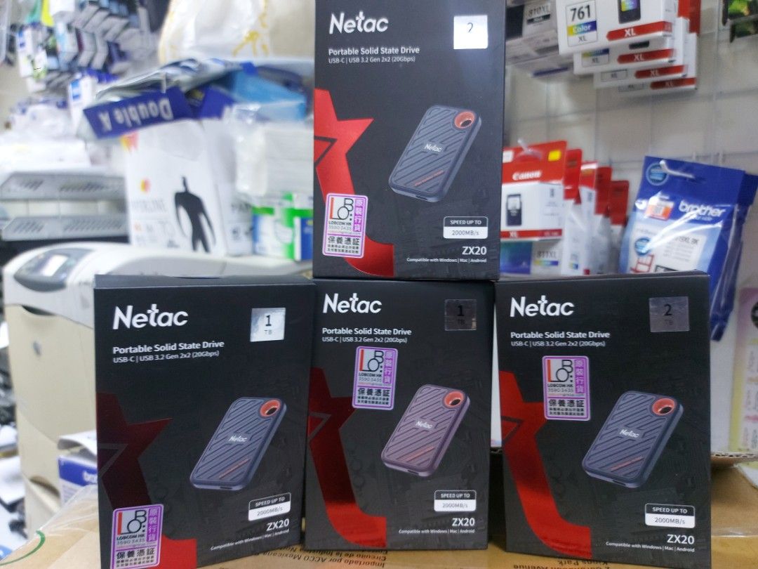 【未開封品】Netac ZX10 2TB SSD 外付け Amazon | Netac SSD 外付け 2TB 超小型 USB3.2 Gen2最大550MB/s