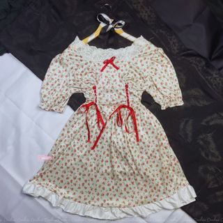 ⚘ Rare Cottagecore Dress | y2k coquette graduation vintage dainty retro bratz 00 lovergirl barbie