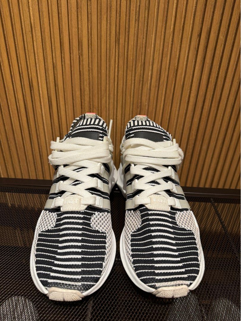 Adidas eqt black white stripes on sale