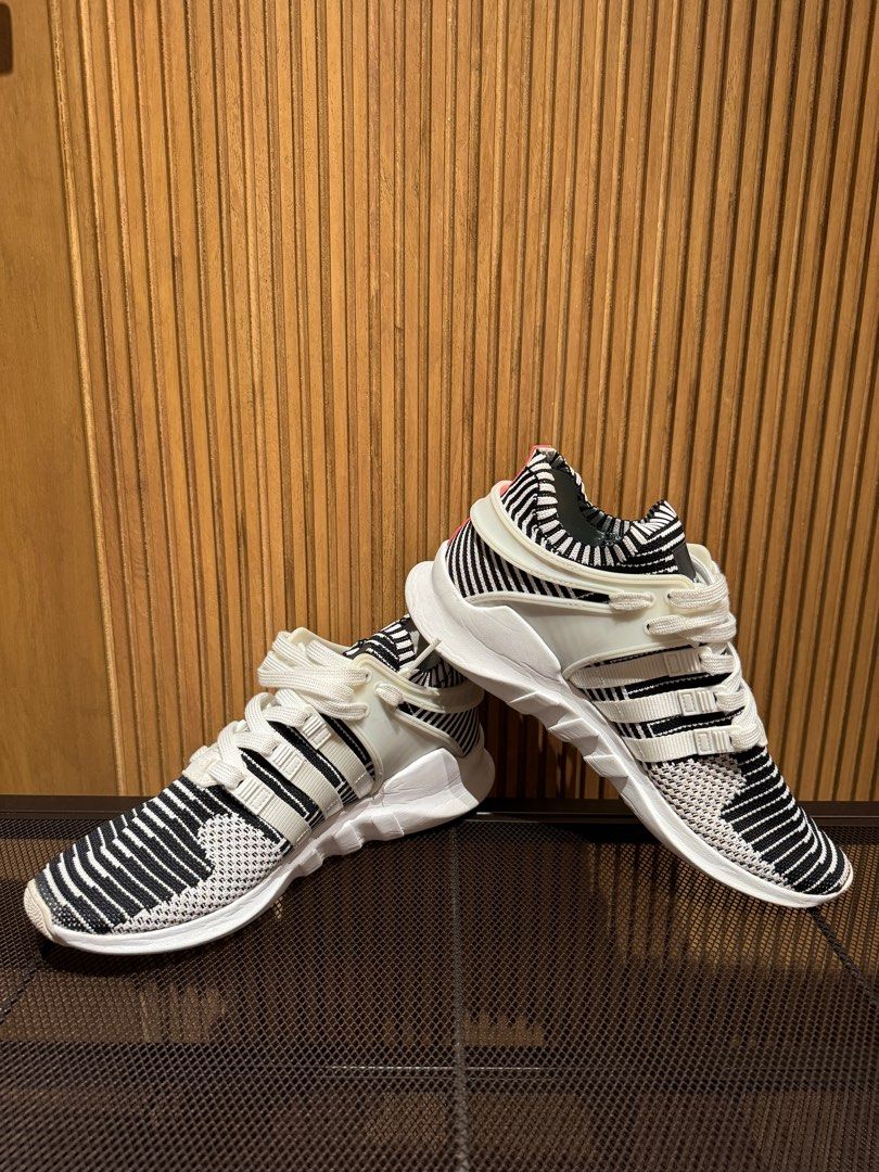 Adidas EQT Black and White Striped Shoes US Size 8.5 Men s Fashion Footwear Sneakers on Carousell
