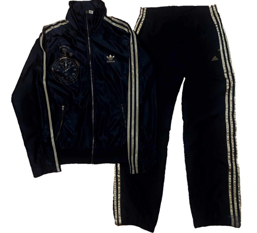 ADIDAS GOLD STRIPES TRACKSUIT ASPACK Men s Fashion Activewear on Carousell
