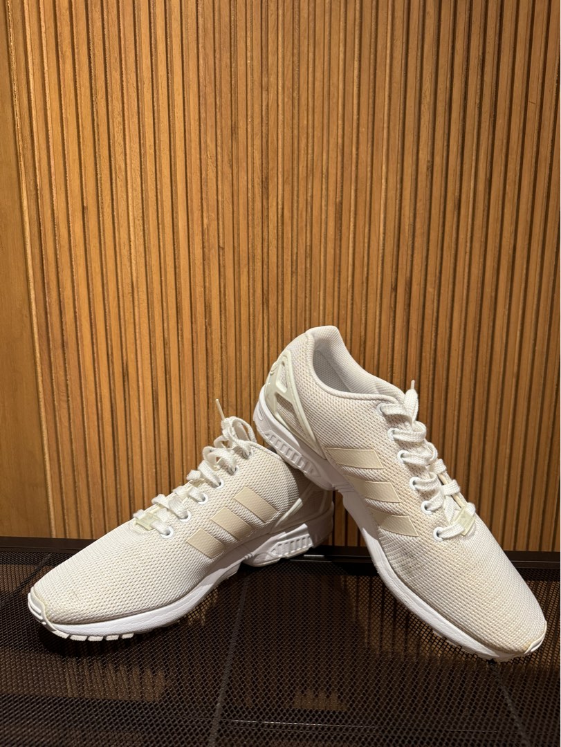 Adidas ZX Flux White Shoes US Size 9.5 Men s Fashion Footwear Sneakers on Carousell
