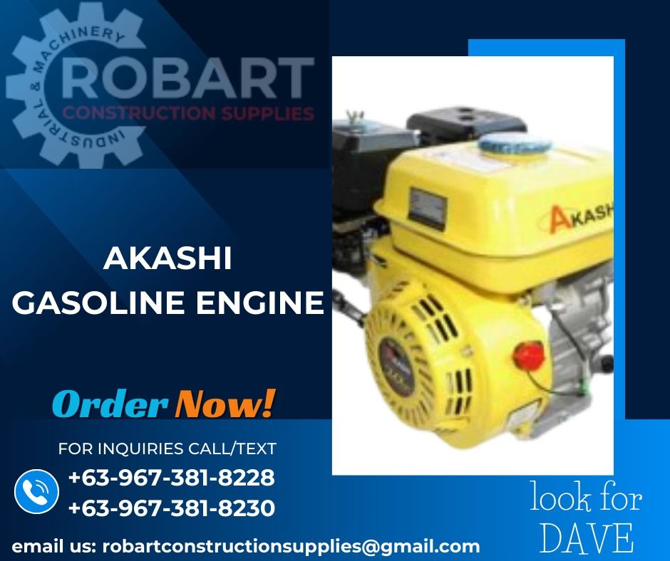 AKASHI GASOLINE ENGINE, Commercial & Industrial, Construction Tools ...