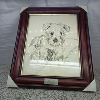AL187 Home Decor 8"x10" Pet Portraits in Wooden frame from UK for 275