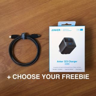 Anker 33W Charger & Anker USB Type-C Cable 3ft