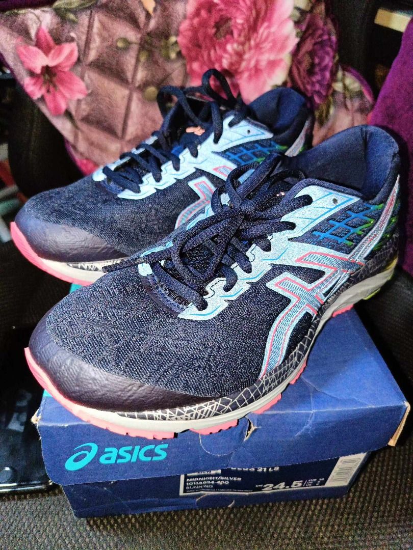 Asics Gel Cumulus 21 LS 1011A634 400 Midnight Silver Men s Fashion Footwear Sneakers on Carousell