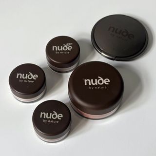 (Aus) NUDE BY NATURE Loose Eyeshadow Powder, Blush & Compact Mirror