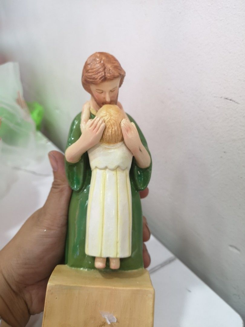 Blessed st.joseph statue with Jesus child (Category: Religious Items) located in Manila. Submitted by billionare (Listing ID 1305990152, Image 2). Description: blessed St Joseph with jesus child statue. beautiful ..perfect gift.