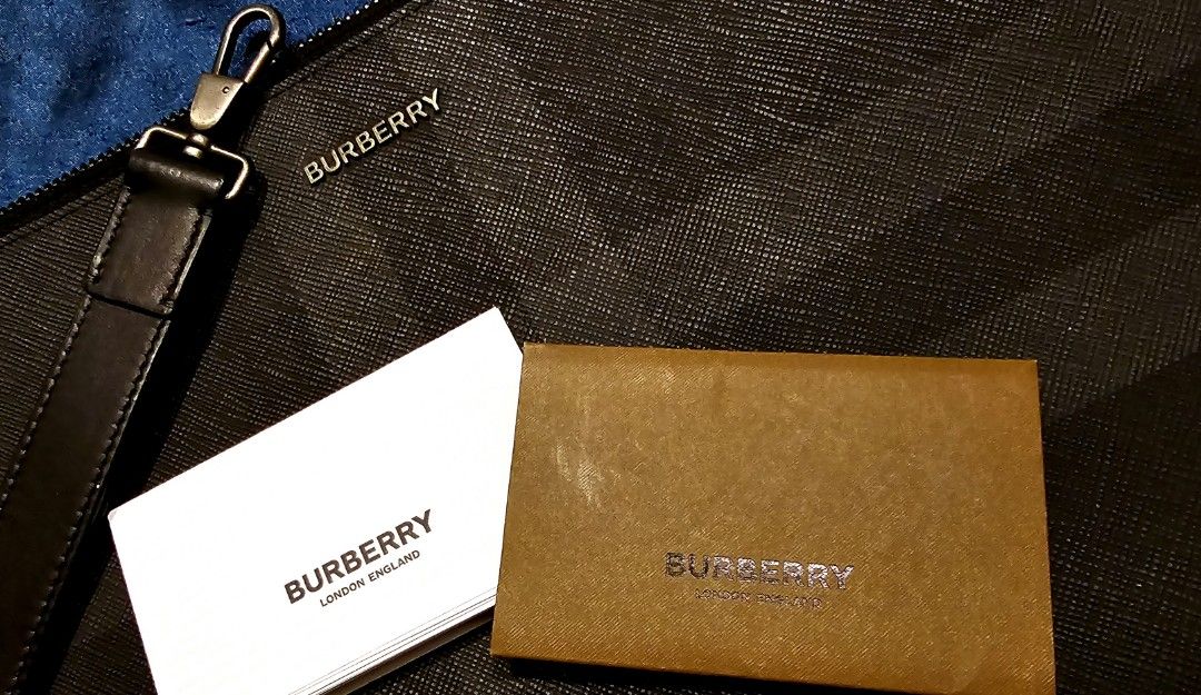 Burberry Large Check Zip Pouch