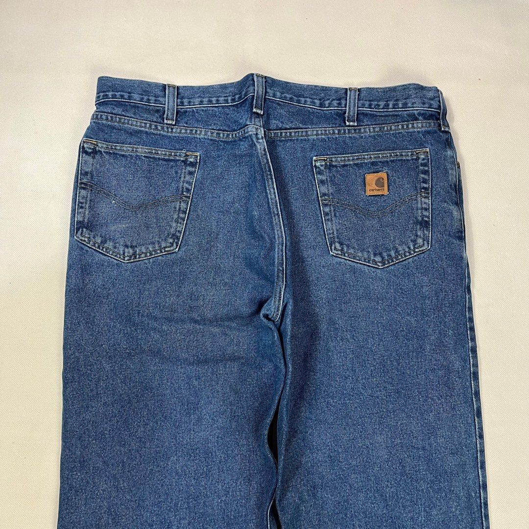 CARHARTT B460DVB STONEWASH DENIM RELAXED FIT STRAIGHT LEG JEANS